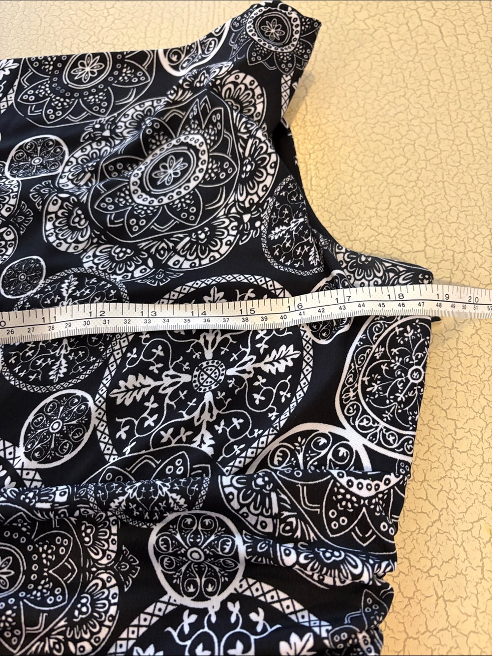 cleo Black & White Medallion Cowl Neck Midi Dress - Picture 9 of 10